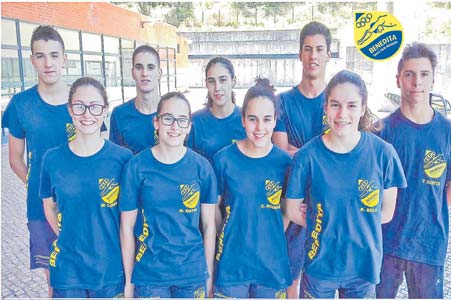 Nadadores do Benedita alcançam cinco títulos nacionais e duas medalhas de bronze nos nacionais de Verão