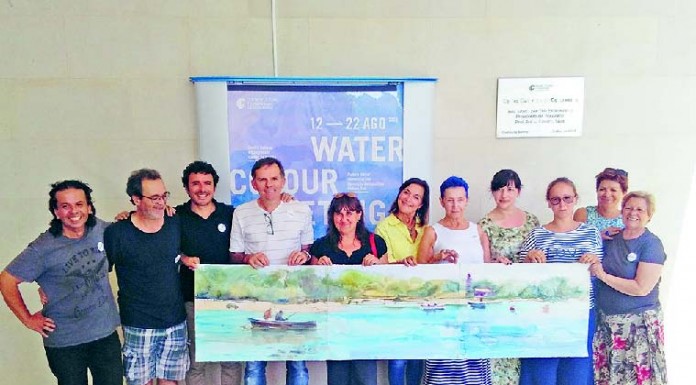 Aguarelistas pintam as Caldas e promovem-na internacionalmente