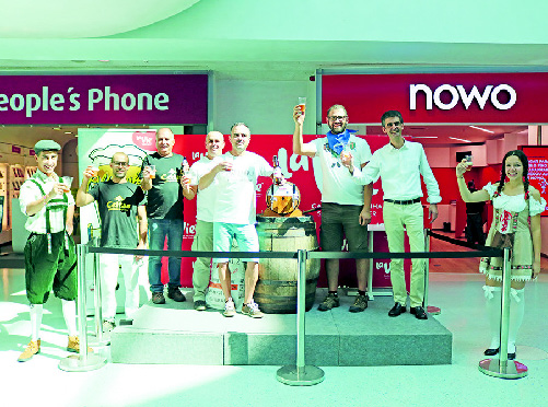 Um festival de cerveja no La Vie