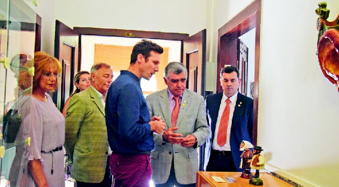 Governador rotário visita as Caldas e conhece o seu património cerâmico