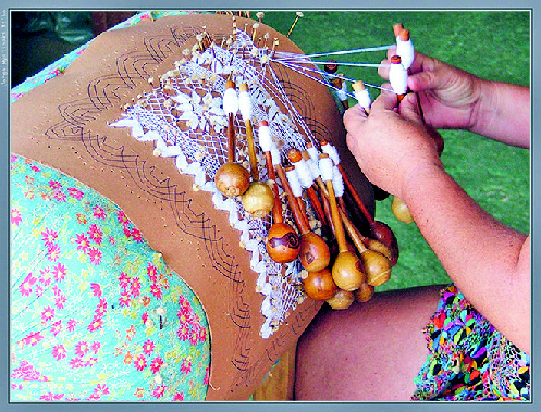 Rendas de bilros em Itália