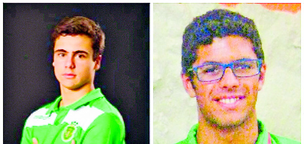 Afonso Reis e Diogo Oliveira do Sporting das Caldas Afonso Reis e Diogo Oliveira do Sporting das Caldas