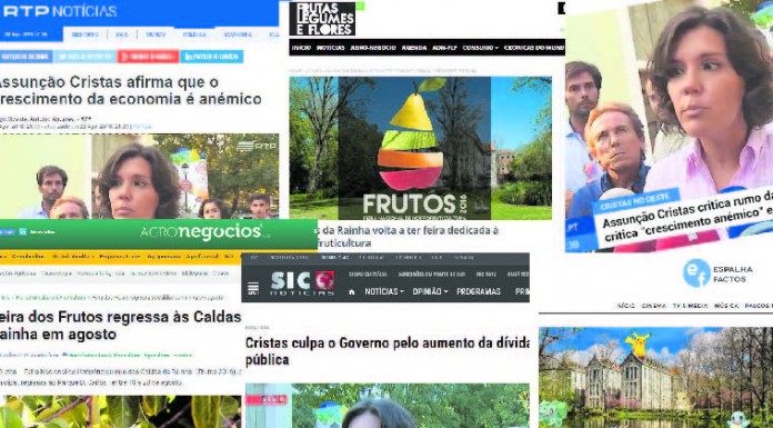 A Feira dos Frutos atraiu os media, mas foi Assunção Cristas quem dominou as atenções notícias das Caldas