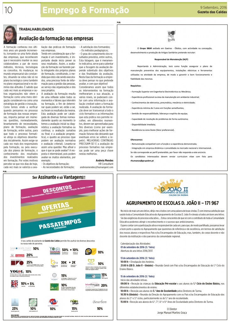 notícias das Caldas