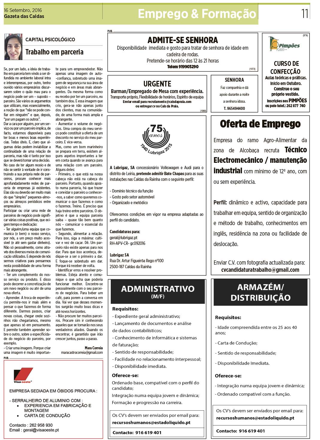 notícias das Caldas