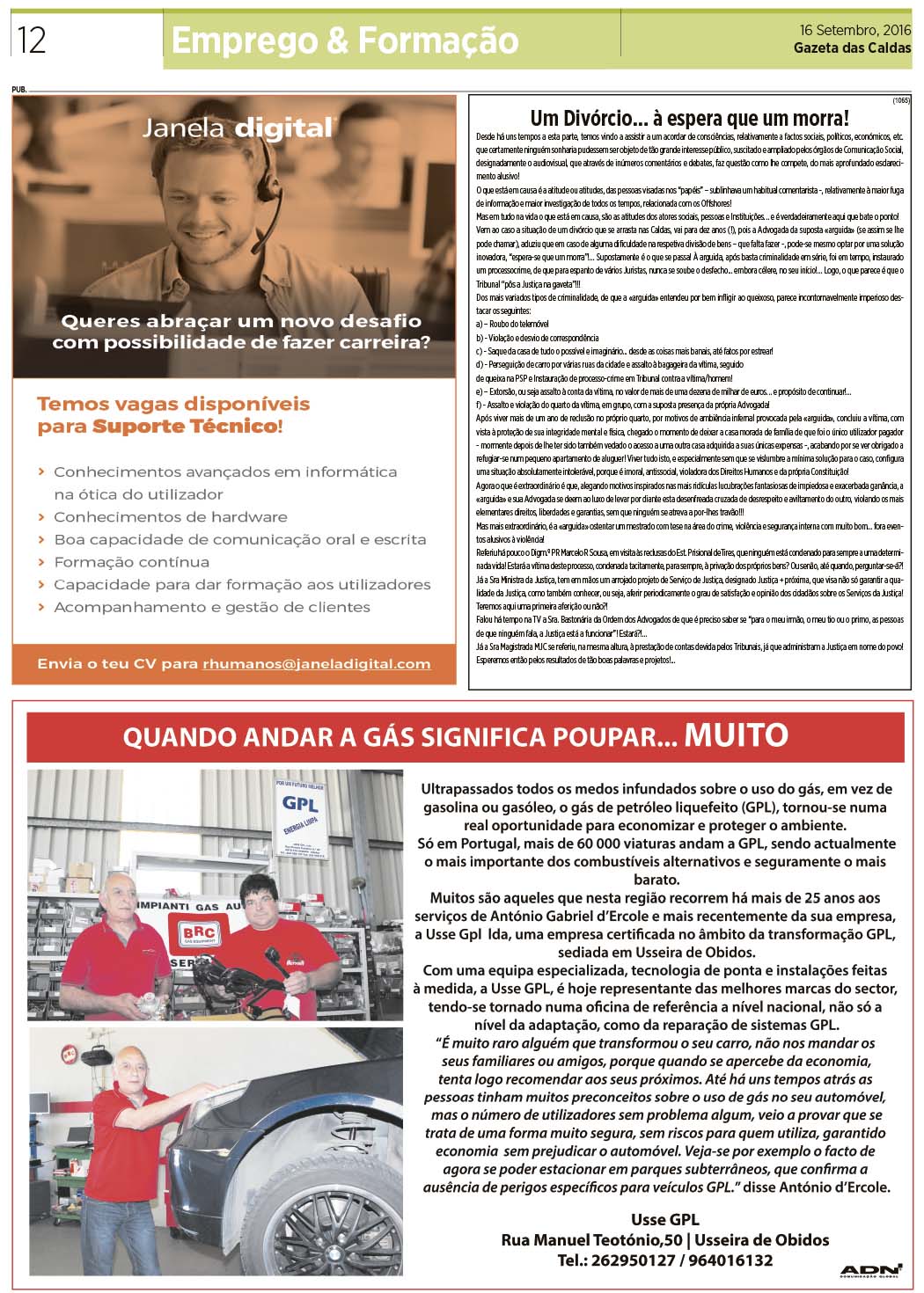 notícias das Caldas