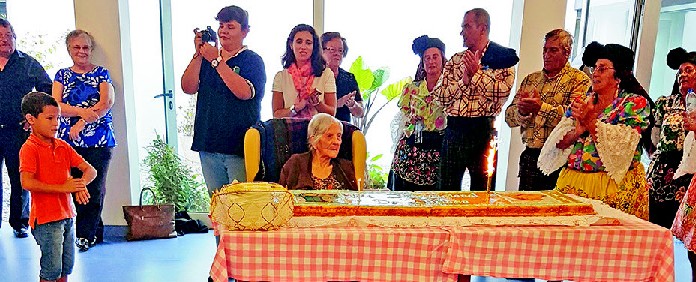 Também houve festa em Alfeizerão benvinda matias com 110 anos