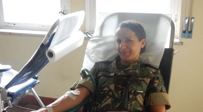 Militares e civis doaram sangue na ESE Militares