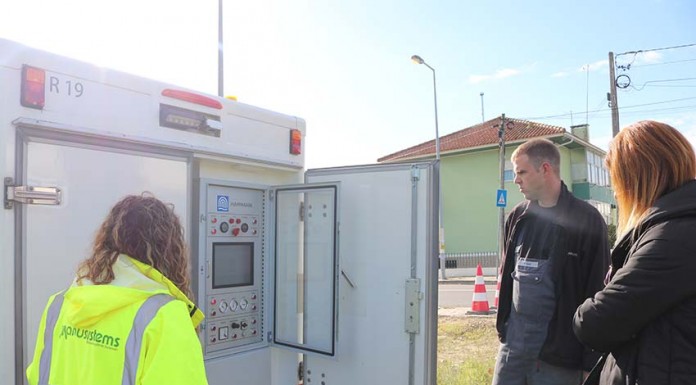 Condutas de água das Caldas são limpas com ar hospitalar viatura equipada