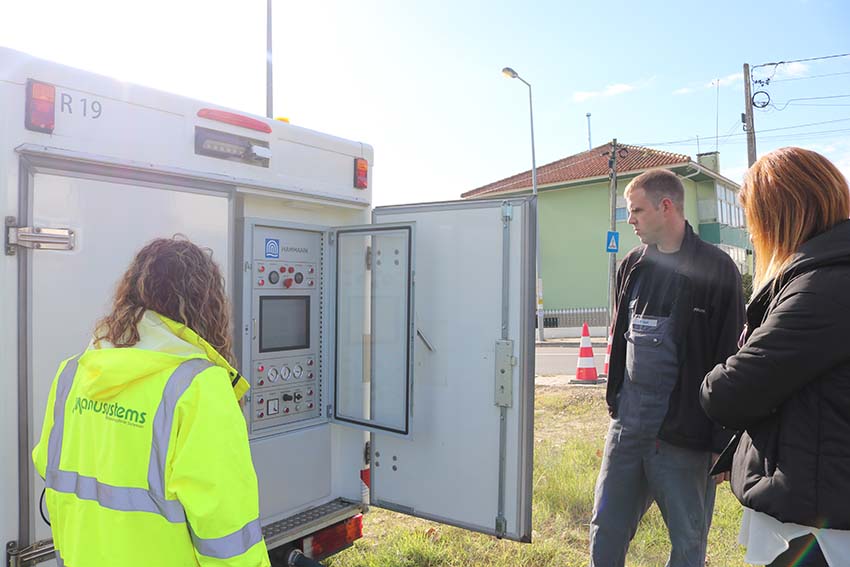Condutas de água das Caldas são limpas com ar hospitalar