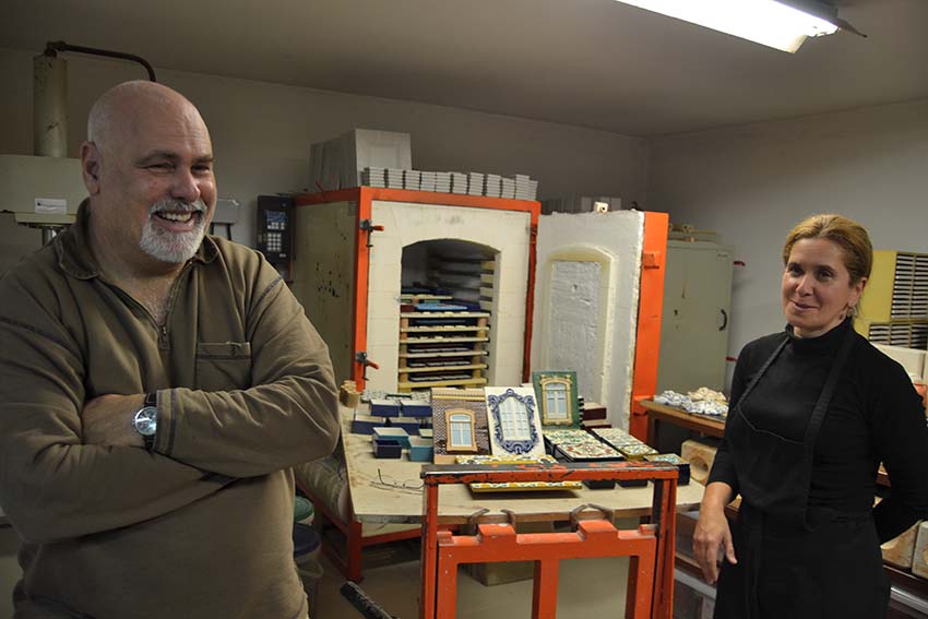 O casal de ceramistas