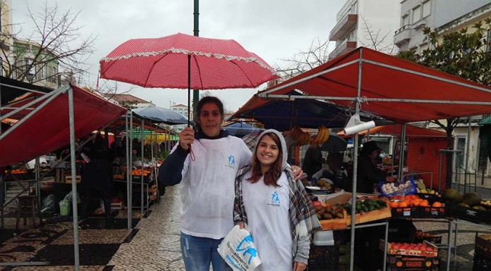 Chuva prejudicou campanha do Banco Alimentar na Praça da Fruta Banco Alimentar