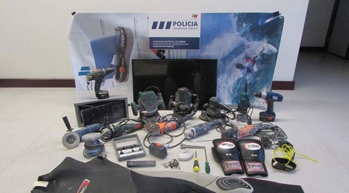 PSP recuperou artigos furtados em Peniche PSP