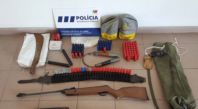 Armas apreendidas depois de queixa por violência doméstica notícias das Caldas