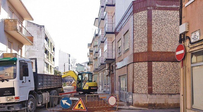 Obras de Santa Engrácia na rua Fonte do Pinheiro notícias das Caldas