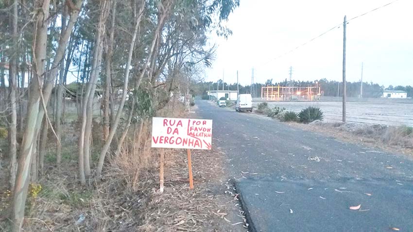 Uma “rua da vergonha” na Zona Industrial