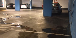 Infiltrações no parque de estacionamento da Praça 25 de Abril notícias das Caldas