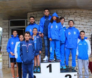 A equipa da Filarmónica União 1º de Dezembro de 1902 no corta mato das Pedreiras | DR