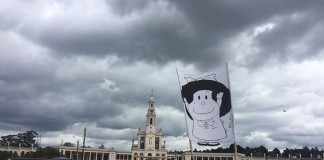 Peregrinos de todo o mundo pernoitaram nas Caldas para ir ver o Papa