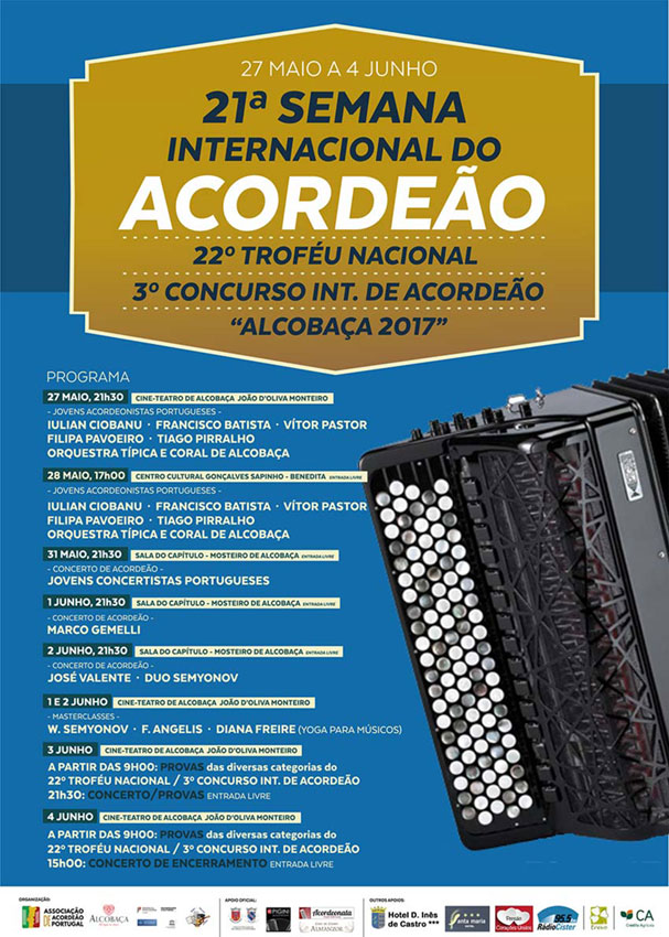 Alcobaça é capital do acordeão