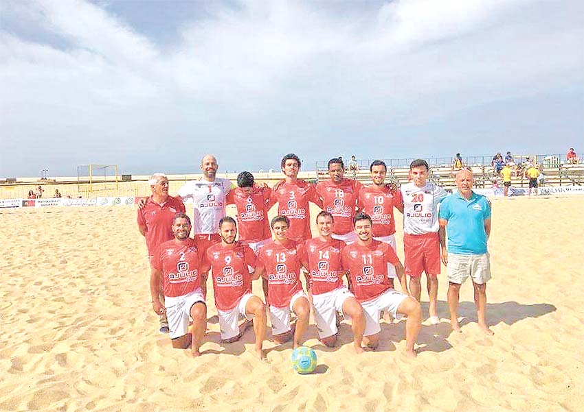 Casa do Benfica no Campeonato Nacional Futebol Praia