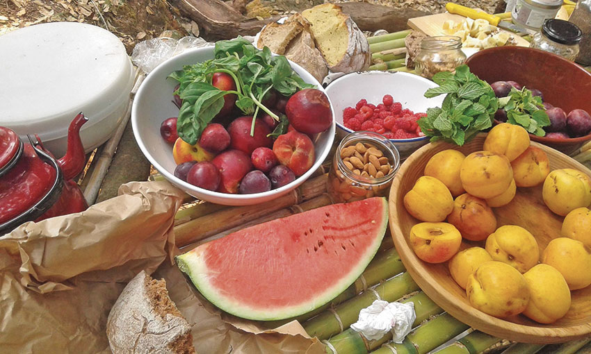 Cada paticipante levou um saco com um quilo de fruta e um quilo de vegetais | DR