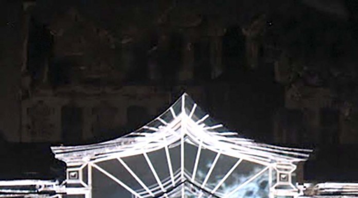 Videomapping no Hospital Termal fechou o festival Amourphous com chave de ouro Gazeta das Caldas