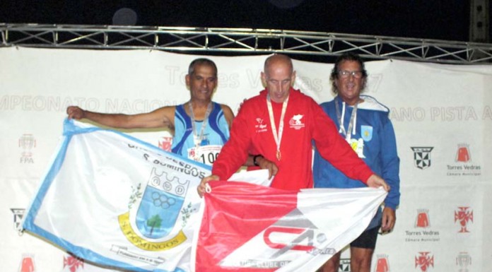 José Oliveira terceiro lugar na prova de Marcha no Campeonato Nacional Gazeta das Caldas