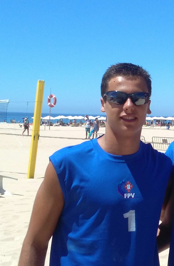 Afonso Reis na final do Europeu de Sub20