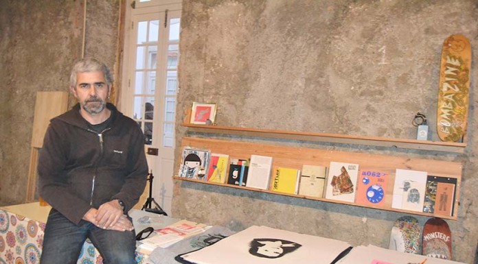 Maga leva ilustração a vários espaços da cidade Gazeta das Caldas