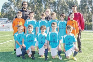 A equipa de Benjamins B da Areco