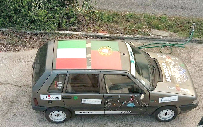 Quatro amigos querem levar o Fiat Nuno até à fábrica de origem em Itália