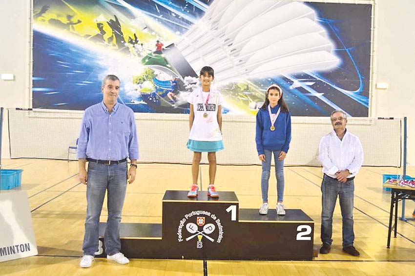 Mafalda Vargas no pódio da  2º Jornada Nacional de Não Seniores