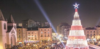 Árvore de Natal com espectáculo de luzes de meia em meia hora Gazeta das Caldas