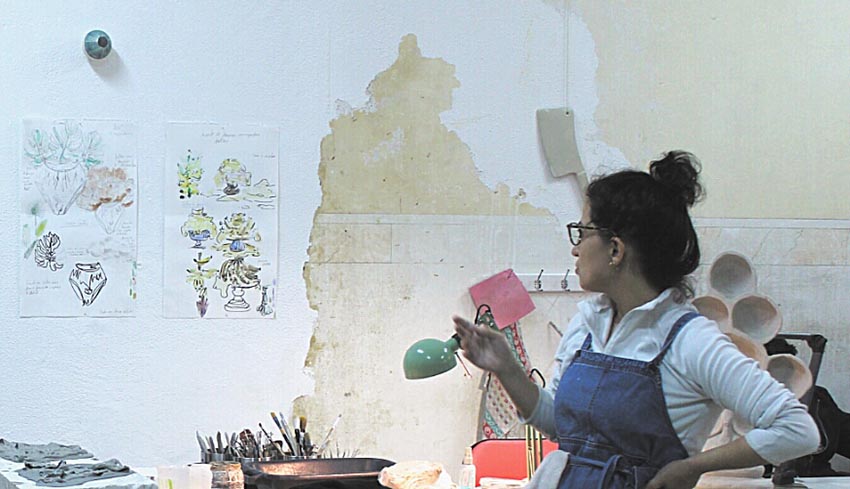 Uma oficina de cerâmica para duas autoras