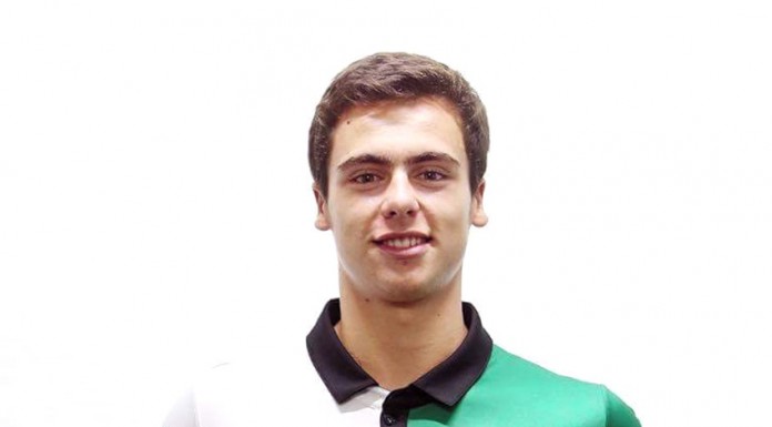 Afonso Reis na selecção de Sub 20 Masculinos Gazeta das Caldas