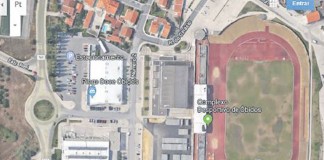 Quartel da GNR de Óbidos atrás das piscinas municipais