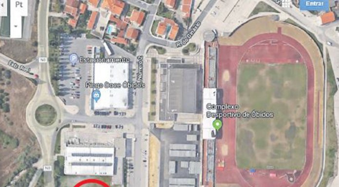 Quartel da GNR de Óbidos atrás das piscinas municipais