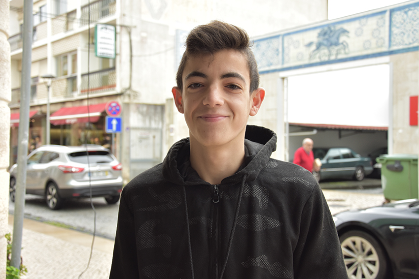 Daniel Costa, estudante na EBS