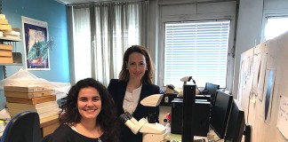 Duas caldenses no Museu de História Natural da Dinamarca As caldenses Rita Eusébio e Sofia Reboleira