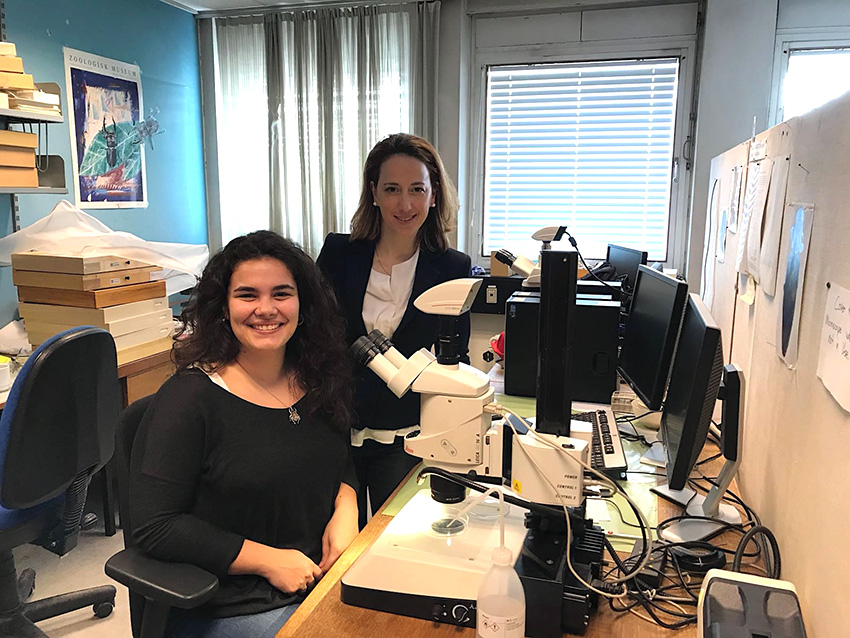 Duas caldenses no Museu de História Natural da Dinamarca