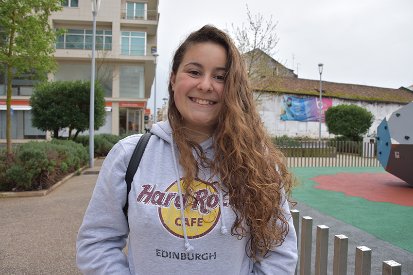 Mafalda Maria, estudante na Secundária Raul Porença