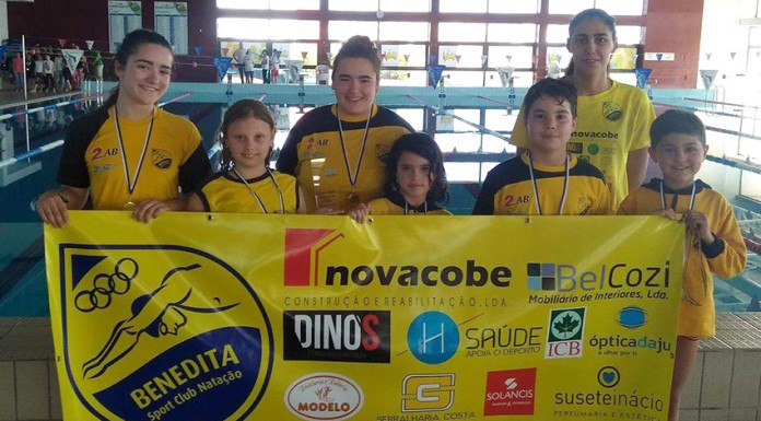 Nadadores do Benedita no Circuito de Escolas Gazeta das Caldas