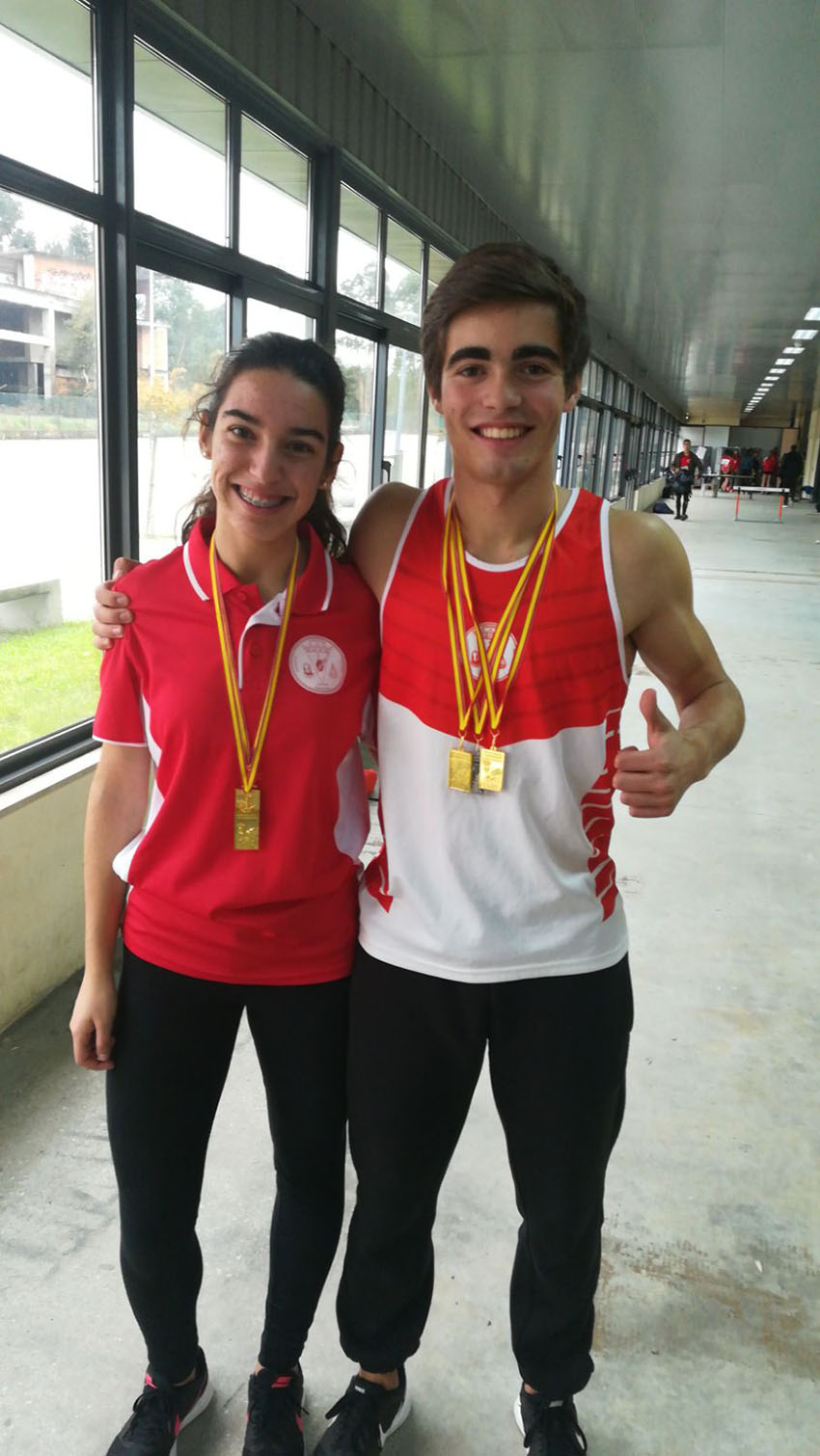 David Martinho e Carina Silva na Seleção Nacional