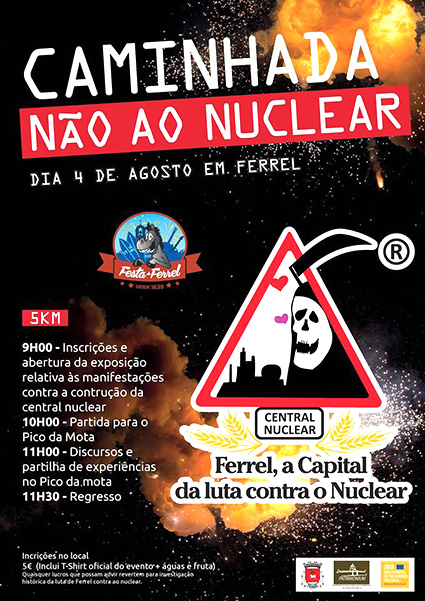 Amanhã há caminhada Não ao Nuclear em Ferrel