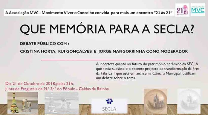 MVC promove debate público sobre memória da Secla Gazeta das Caldas
