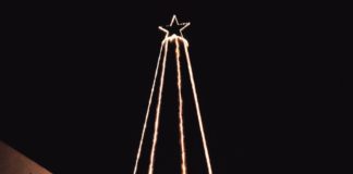 Árvore de Natal de madeira com 11 metros em Turquel