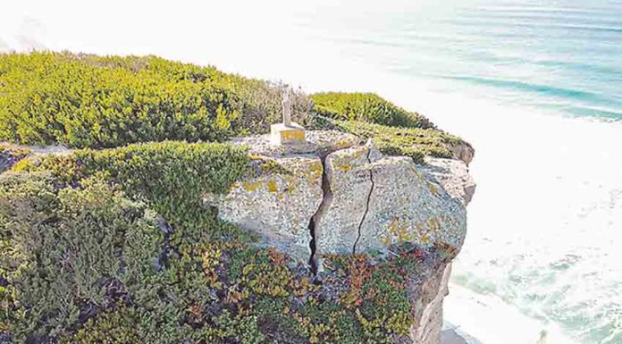 Nova derrocada da rocha do Gronho Gazeta das Caldas - derrocada