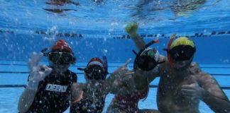 Novas modalidades na piscina de Óbidos