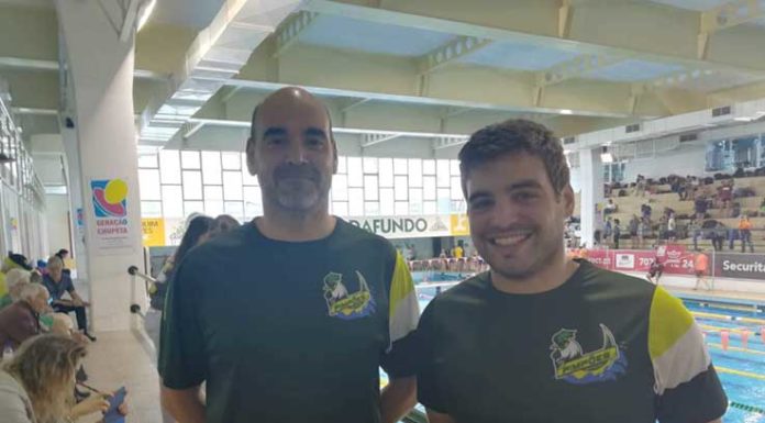 Francisco Ferraz e Rui Isabel representam os Pimpões no 7º Torneio Natação Master do Algés
